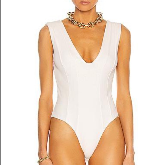 Gauge81 Tops - ✨HOST PICK✨ GAUGE 81 | White vichy bodysuit